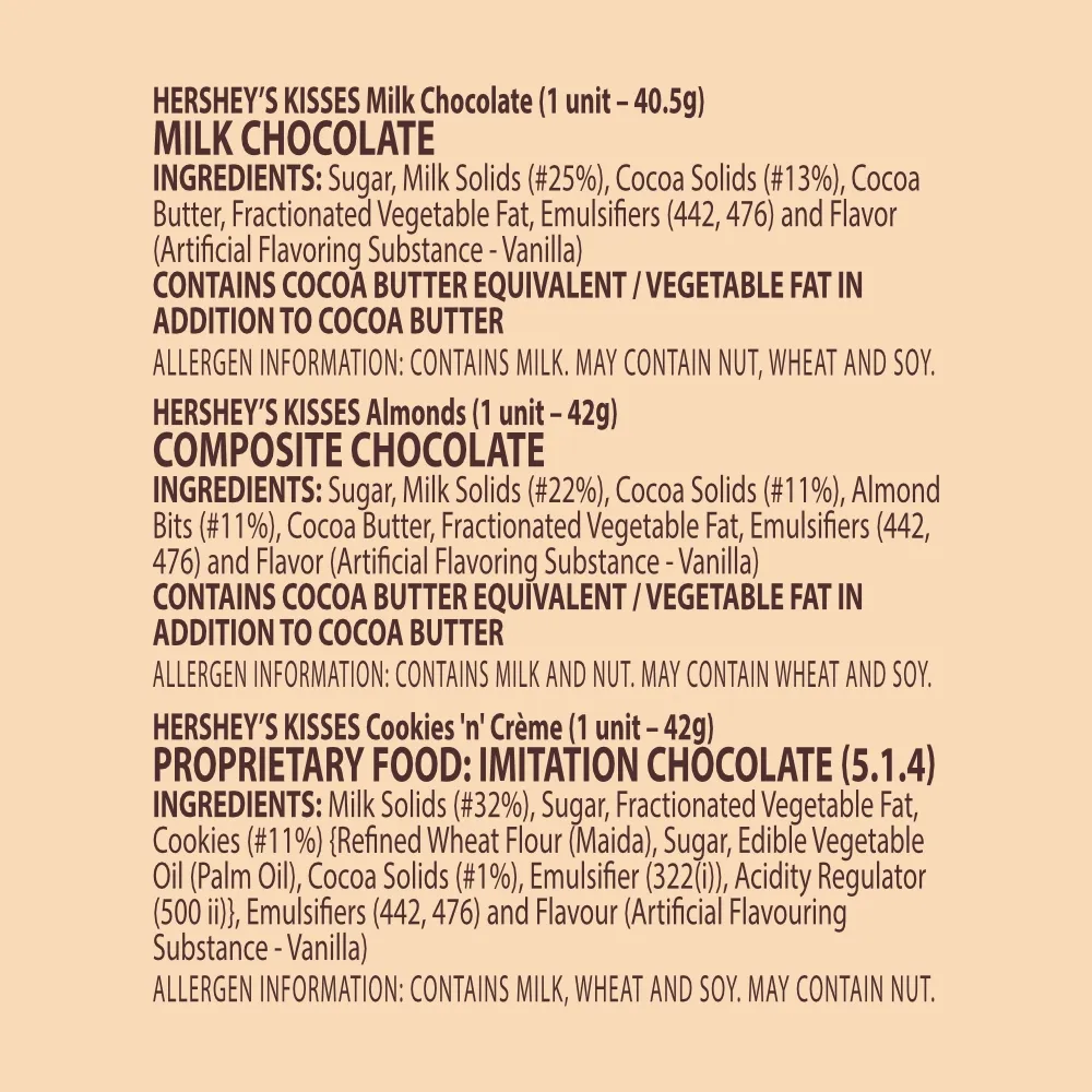 HERSHEY'S KISSES GIFT PACK 124.5GM - Image 4