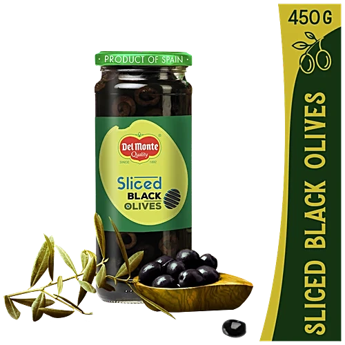 Del Monte Olive Black Sliced, 450Gm