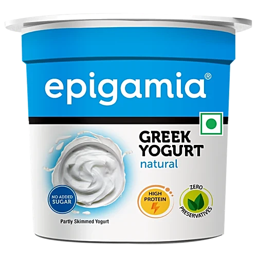 Epigamia Greek Yogurt Natural, 85Gm