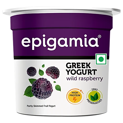 Epigamia Greek Yogurt Raspberry, 85Gm