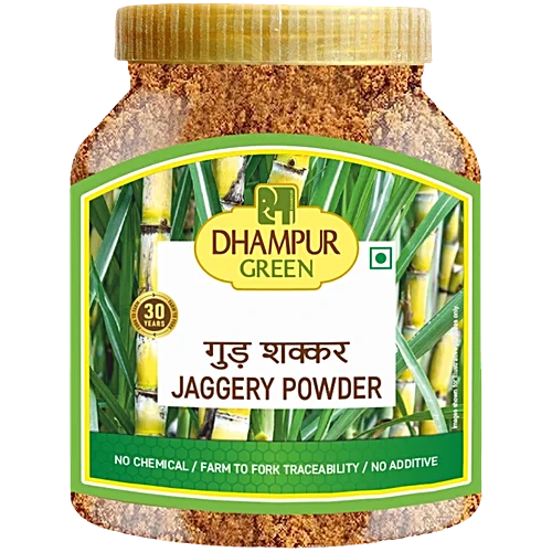 Dhampur Green Jaggery Gur Powder Jar, 700Gm
