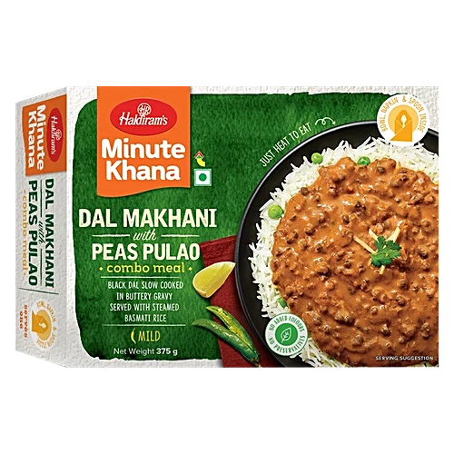 Haldiram's Rte Dal Makhani With Peas Rice, 375Gm