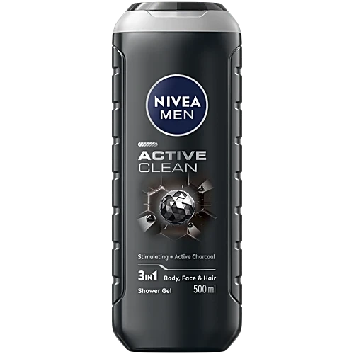 Nivea Active Clean Shower Gel, 500Ml
