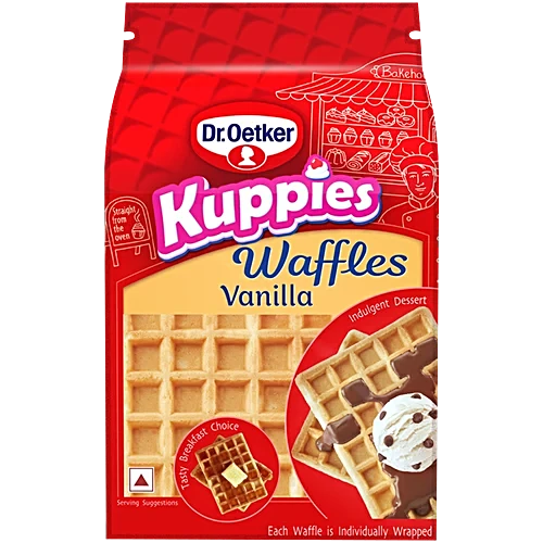 Dr.Oetker Waffles Vanilla, 180Gm