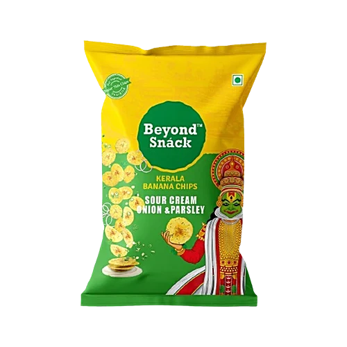 Beyond Snacks Kerala Banana Chips With Sour Creem ,Onion & Parsley ,75Gm