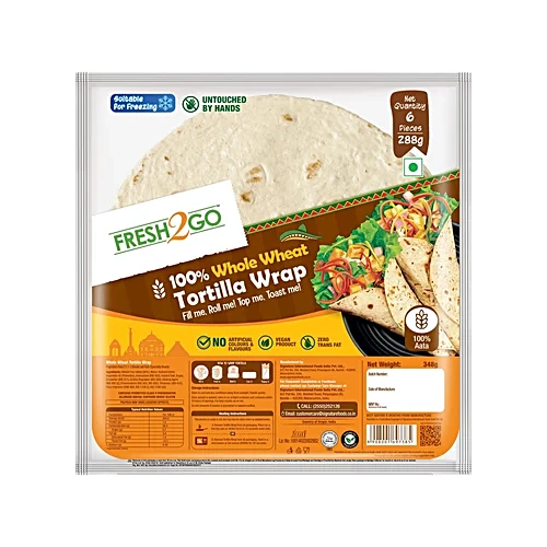 Fresh 2 Go Tortilla Wrap Whole Wheat ,348G