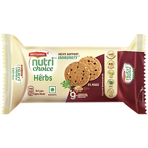 Britannia Nutri Choice Herbs Biscuits, 75Gm