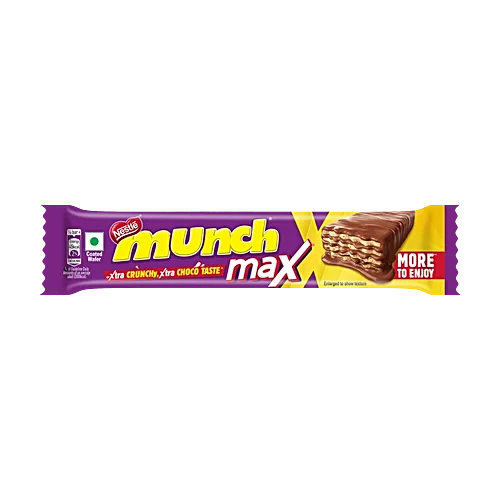 Nestlé Munch Max Chocolate Coated Crunchy Wafer, 42Gm