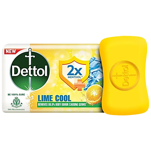 Dettol Soap Lime Cool, 125gm ( Pack of 4)