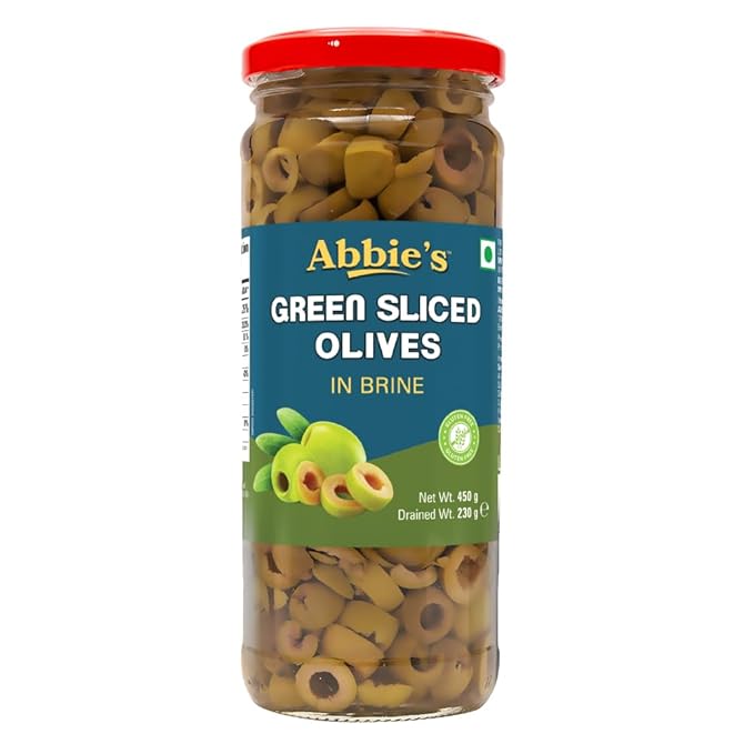 Abbies Olive Green Sliced, 450Gm