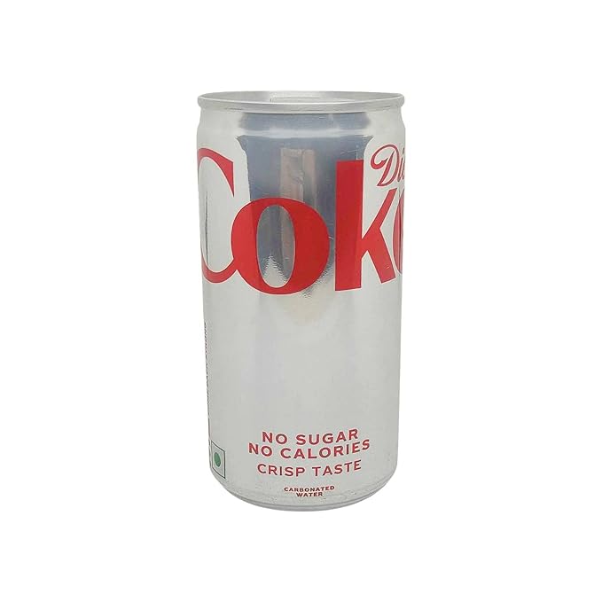 Coca Cola Soft Drink Diet Can, 180ml ( Pack of 36)
