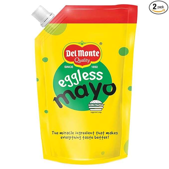 Del Monte Eggless Mayonnaise Spout 900Gm, Pouch