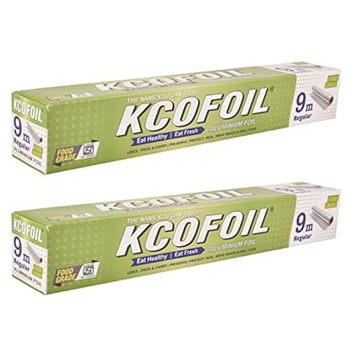 Kcofoil Aluminum Foil 9Mtr, Pack Of 2