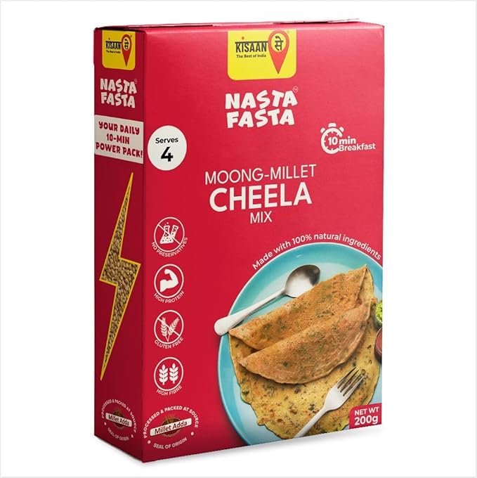 Kisaansay Mix Millet Moong Cheela, 200G