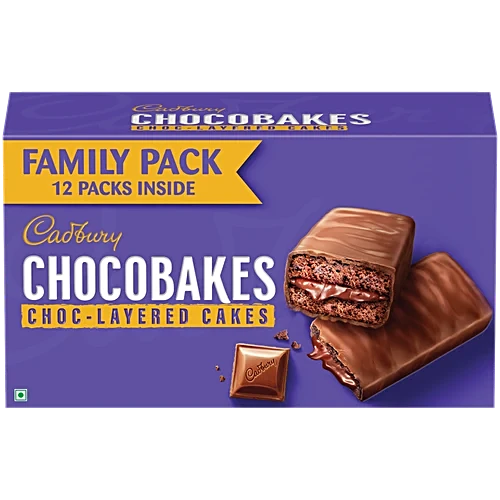 Cadbury Chocobakes Choco Layered Cakes, 228Gm