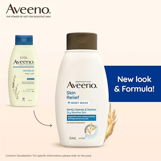 AVEENO SKIN RELIEF BODY WASH 354ML - Image 3