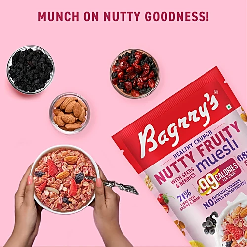 BAGRRY`S CRUNCHY MUESLI NUTTY FRUITY 425GM - Image 4