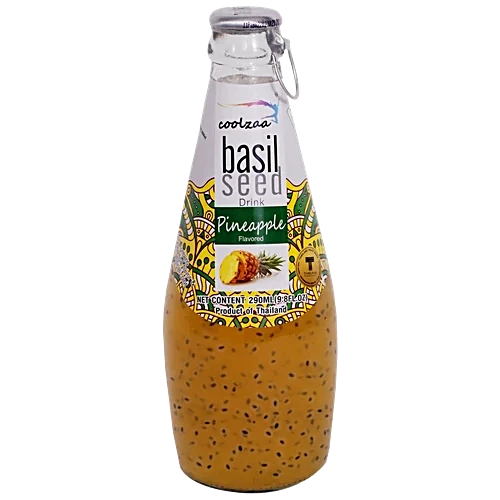COOLZAA BASIL SEED DRINK PINEAPPLE 290ML