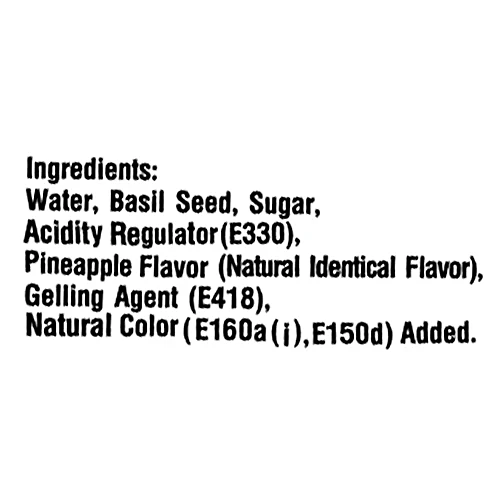 COOLZAA BASIL SEED DRINK PINEAPPLE 290ML - Image 2