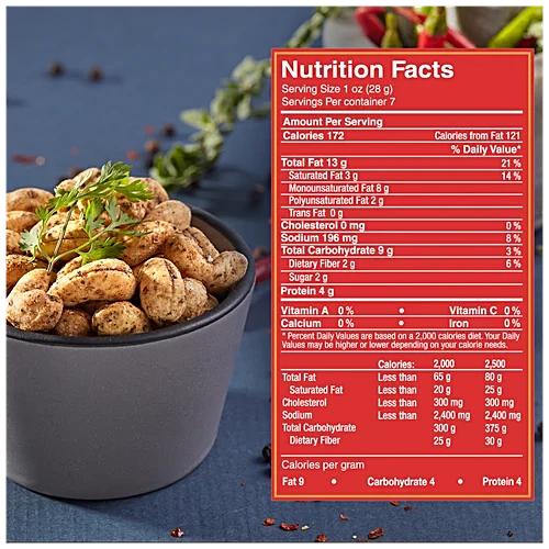 CORNITOS ROASTED CASHEWS PEPPER & HERBS 200GM - Image 4