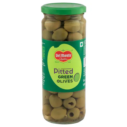 DEL MONTE PITTED GREEN OLIVE 450G