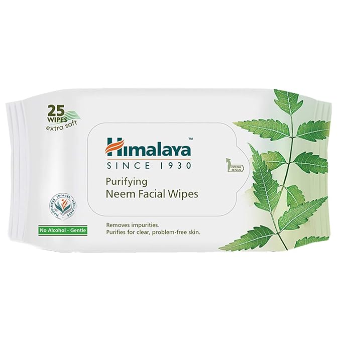 HIMALAYA FACIAL WIPES PURE NEEM 25N