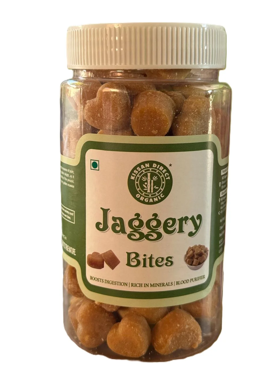 Kissan Direct Organic, Jaggery Cubes, 500Gm