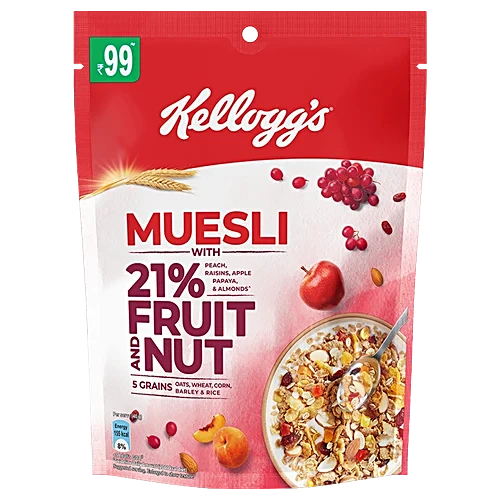 KELLOGGS MUESLI FRUIT NUT 160GM