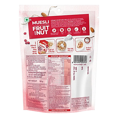 KELLOGGS MUESLI FRUIT NUT 160GM - Image 2