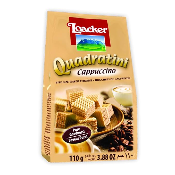 LOACKER QUADRATINI CAPPUCCINO 110GM