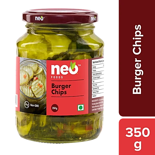 NEO GHERKINS BURGER CHIPS 350G