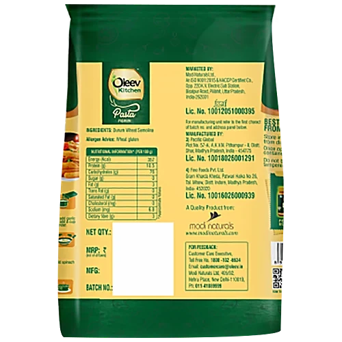 Oleev Kitchen Penne Pasta , 400 Gms - Image 2