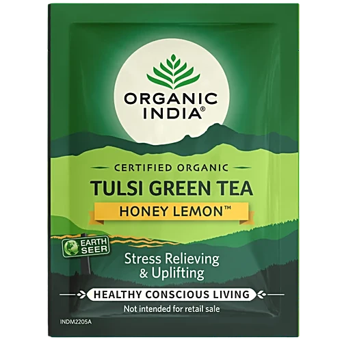 Organic India Tulsi Honey Lemon Tea Bag, 25N