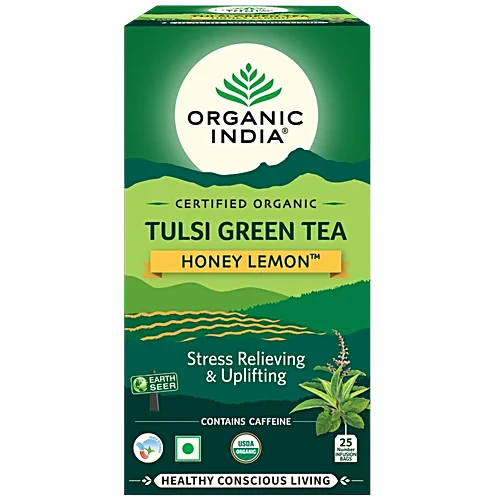 Organic India Tulsi Honey Lemon Tea Bag, 25N - Image 2