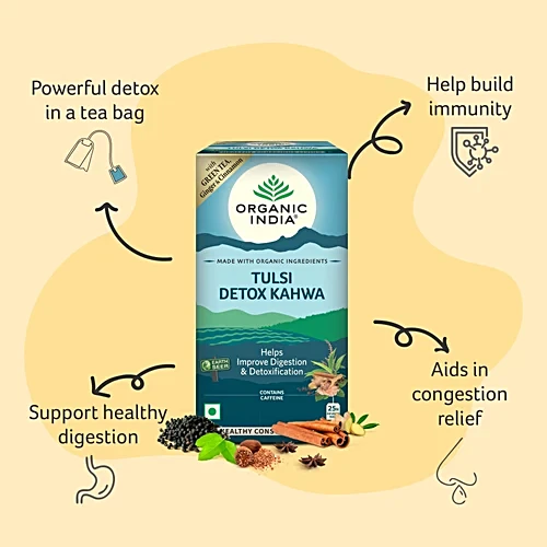 Organic India Tulsi Honey Lemon Tea Bag, 25N - Image 4