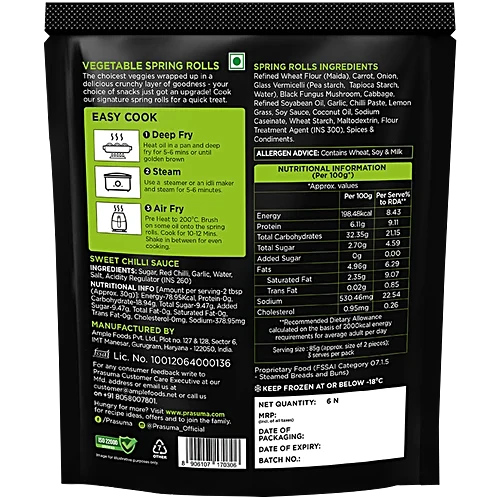 PRASUMA VEG SPRING ROLL 6N - Image 2