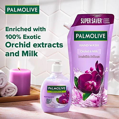 Palmolive Naturals Black Orchid & Milk Liquid Hand Wash Refill ,750Ml - Image 3