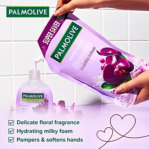 Palmolive Naturals Black Orchid & Milk Liquid Hand Wash Refill ,750Ml - Image 4
