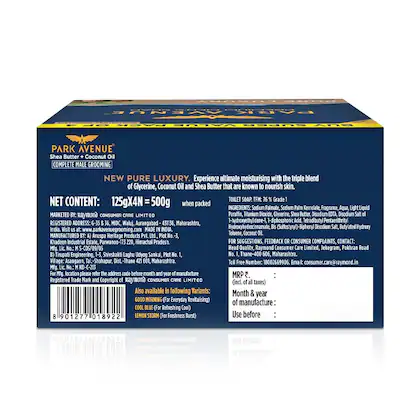 Park Avenue Pure Luxury Soap,125Gm (Pack Of 4) - Image 2
