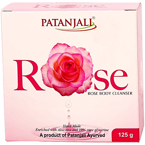 Patanjali Rose Body Cleanser Soap, 125Gm
