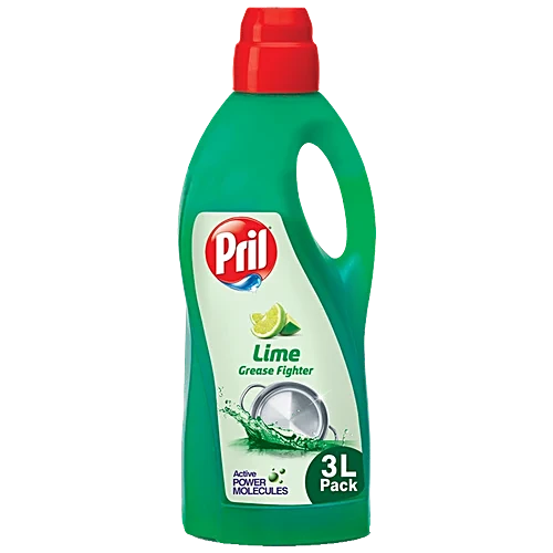 Pril Lime Diswash Liquid Gel , 3 Ltr Bottle
