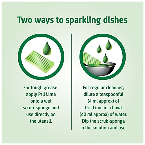 Pril Lime Diswash Liquid Gel , 3 Ltr Bottle - Image 3