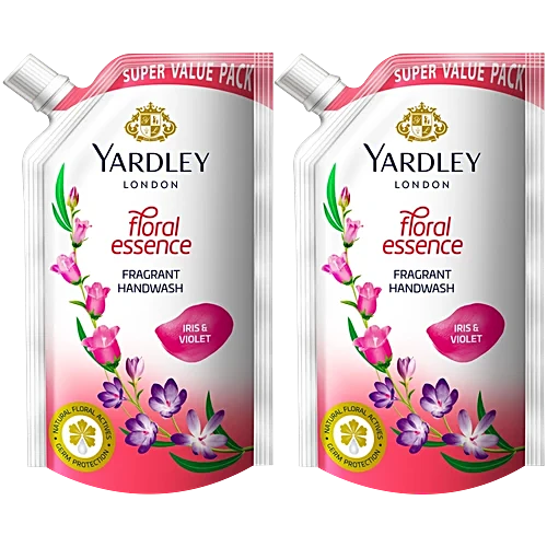 Yardley London Floral Essence Iris & Violet Fragrant Handwash,750Ml Refill ( Pack Of 2) - Image 3