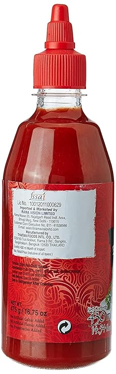 REAL THAI SRIRACHA EXTRA HOT CHILLI SAUCE 430ML - Image 2