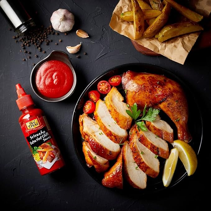 REAL THAI SRIRACHA EXTRA HOT CHILLI SAUCE 430ML - Image 3