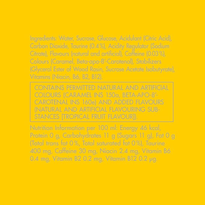 RED BULL YELLOW EDITION 250ML - Image 2