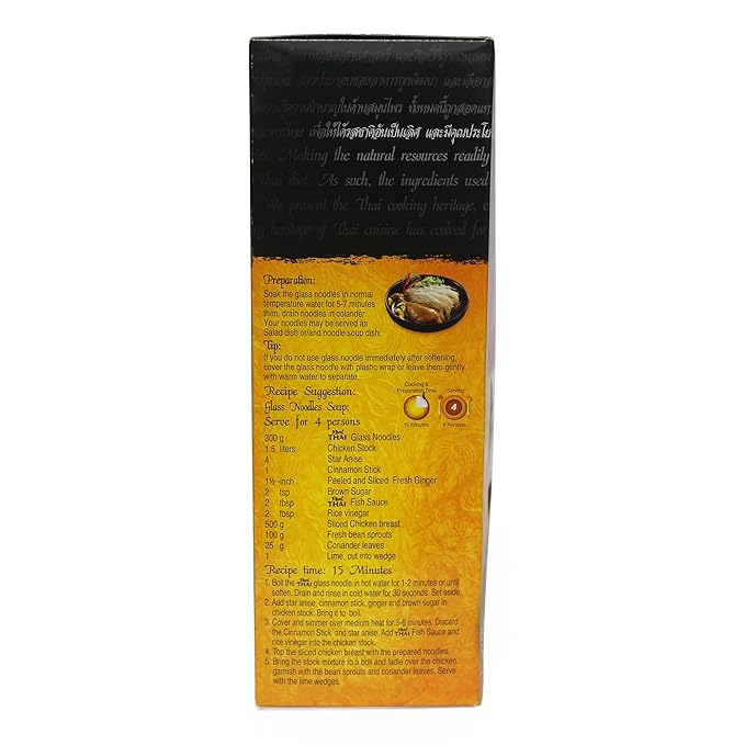Real Thai Original Thai Cuisine Glass Noodles, 300Gm - Image 4