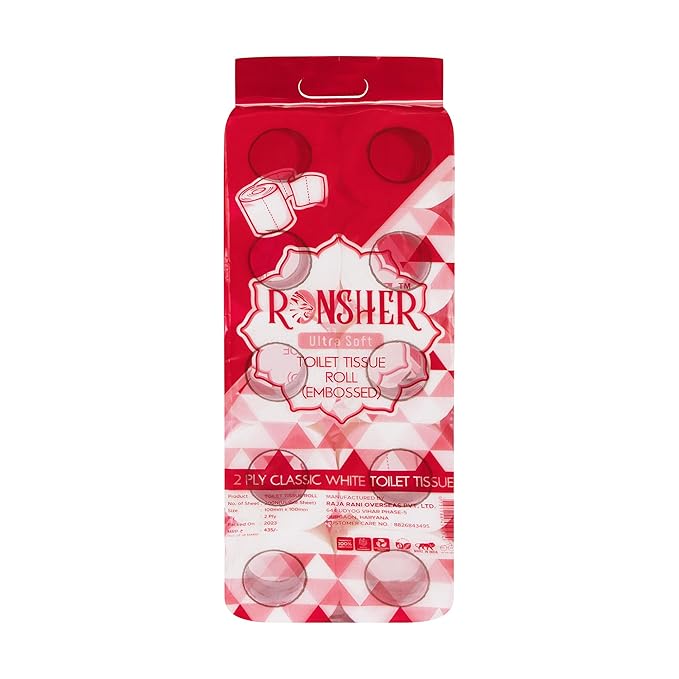 Ronsher Ultra Soft Toilet Tissue Roll, 10N