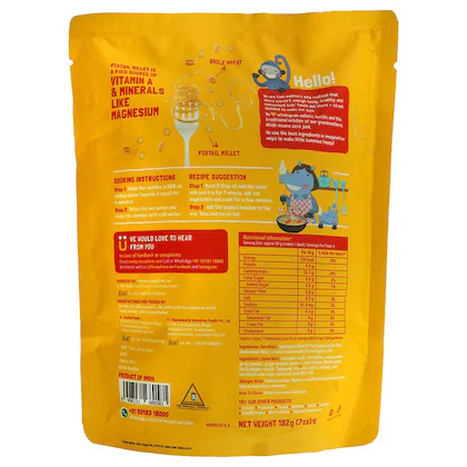 SLURRP FARM NOODLES FOXTAIL MILLET 190G - Image 2