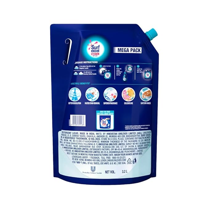 SURF EXCEL MATIC LIQUID TL 3.2LTR POUCH - Image 2